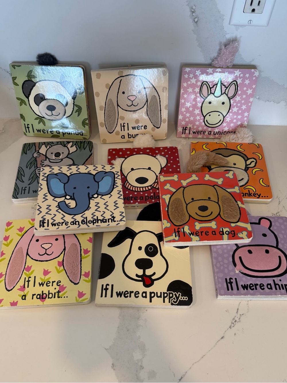 Jellycat board book bundle “if I were a…” book series, 11 book bundle